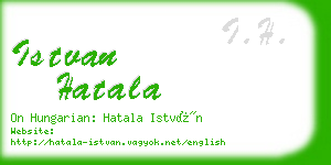 istvan hatala business card